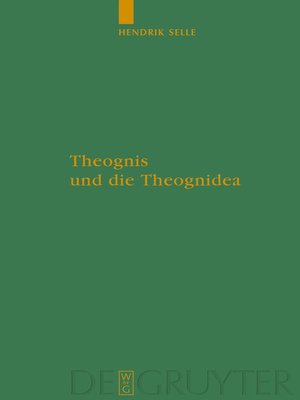 cover image of Theognis und die Theognidea